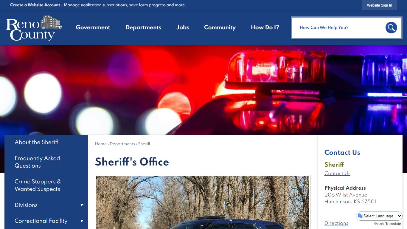 Sheriff's Office | Reno County, KS - Official Website